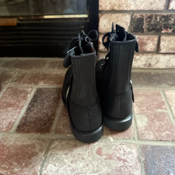 NWOB Harley Davidson Men's Black 10 Ranger Motorcycle Boots Shoes - Picture 4 of 7